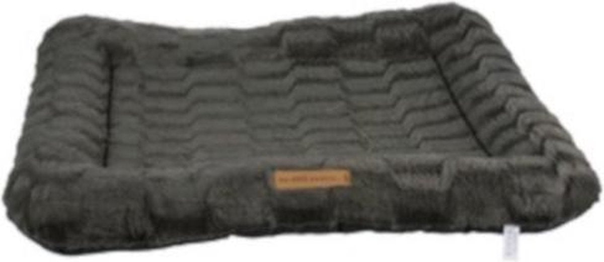 M-pets Dierenkussen Skye 80x60x10 Cm Microfiber Grijs