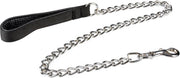 Duvo+ Kettinglijn gevoerd handvat Zwart 100cm/3mm