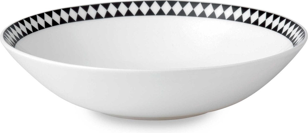 Wedgwood Jasper Conran Mosaic Black Coupe Soup 23 cm