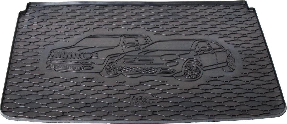 Rubber kofferbakmat met opdruk - Fiat 500X