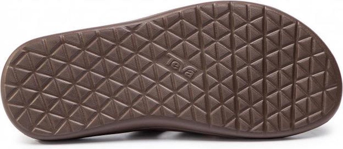 Teva Voya Slide Leather slippers heren donker bruin