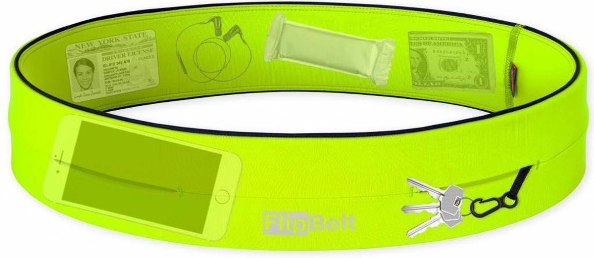 Flipbelt Classic Geel - Running belt - Hardlopen - S