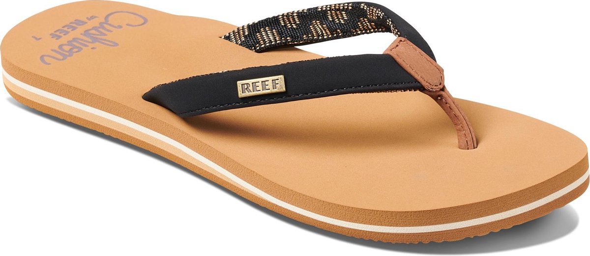 Reef Cushion Sands Dames Slippers - Zwart - Maat 38