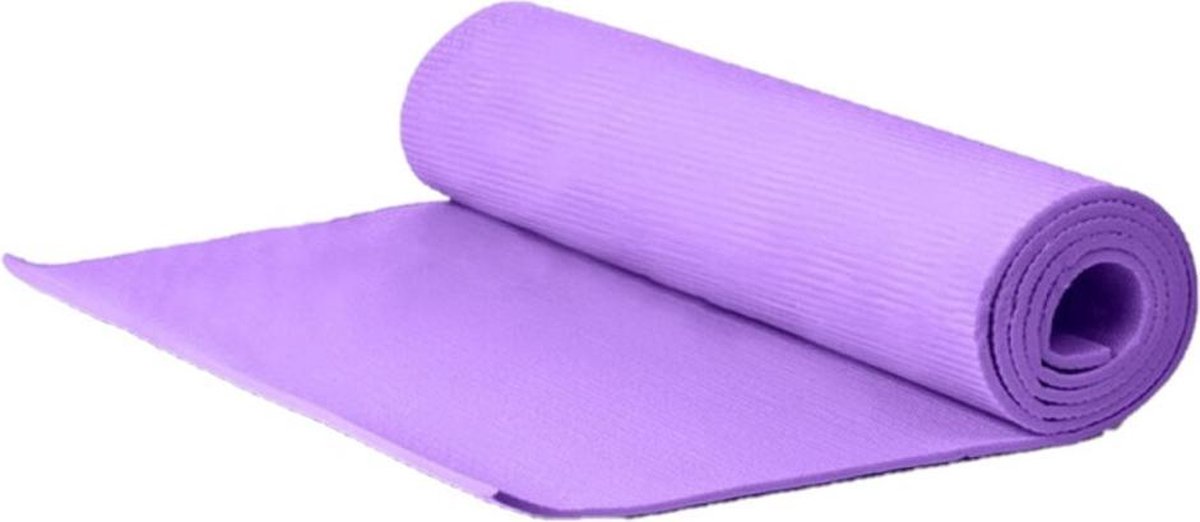 Yogamat/fitness mat paars 180 x 51 x 1 cm - Sportmat/pilatesmat - Thuis sporten