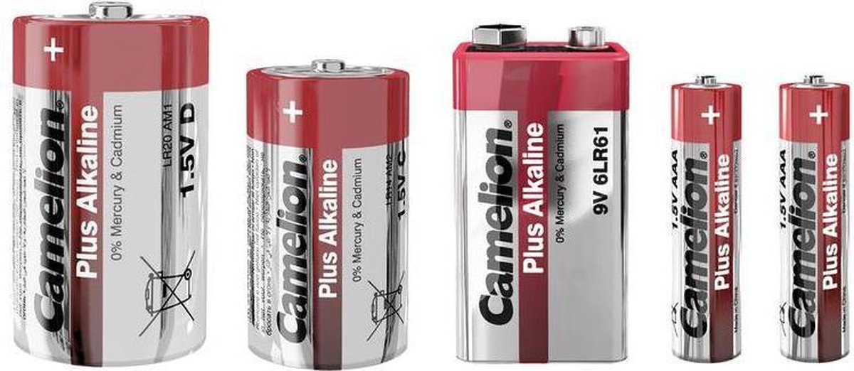 Camelion PLUS LR20 Mono D Alkaline Batterij (2 Folie) 4260033150301