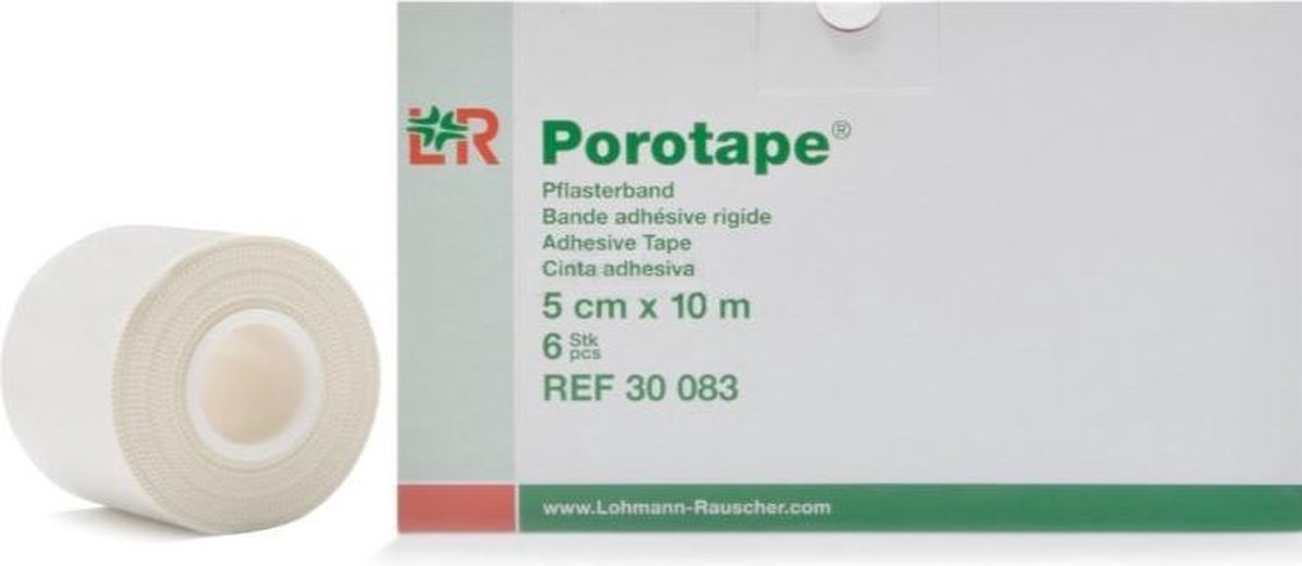 Porotape 5 cm - 6 stuks | Niet-elastische Sporttape