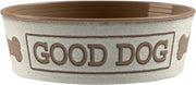 Tarhong voerbak good dog melamine wit taupe - 17x17x6 cm 950 ml - 1 stuks