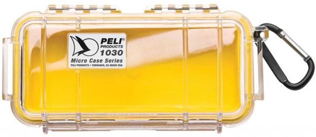 Peli Case 1030 Micro Geel/Transparant