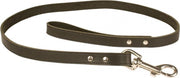 Duvo+ Classy leder leiband Zwart 100cm/18mm