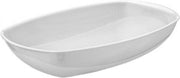 1x Witte serveerschalen/saladeschalen 19 x 28 cm - Schalen en kommen - Keuken accessoires
