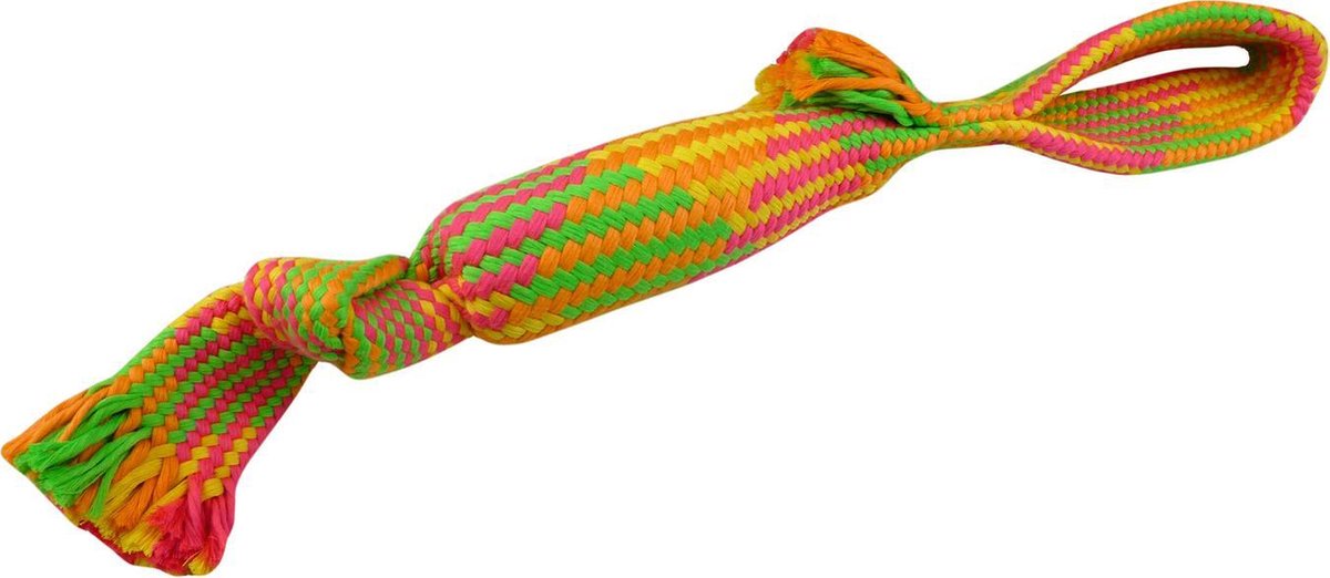Touw speelgoed met fles 55 cm 260-270gr