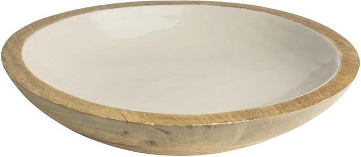 Gusta - Schaal Mango Enamel Ø 30 cm grijs