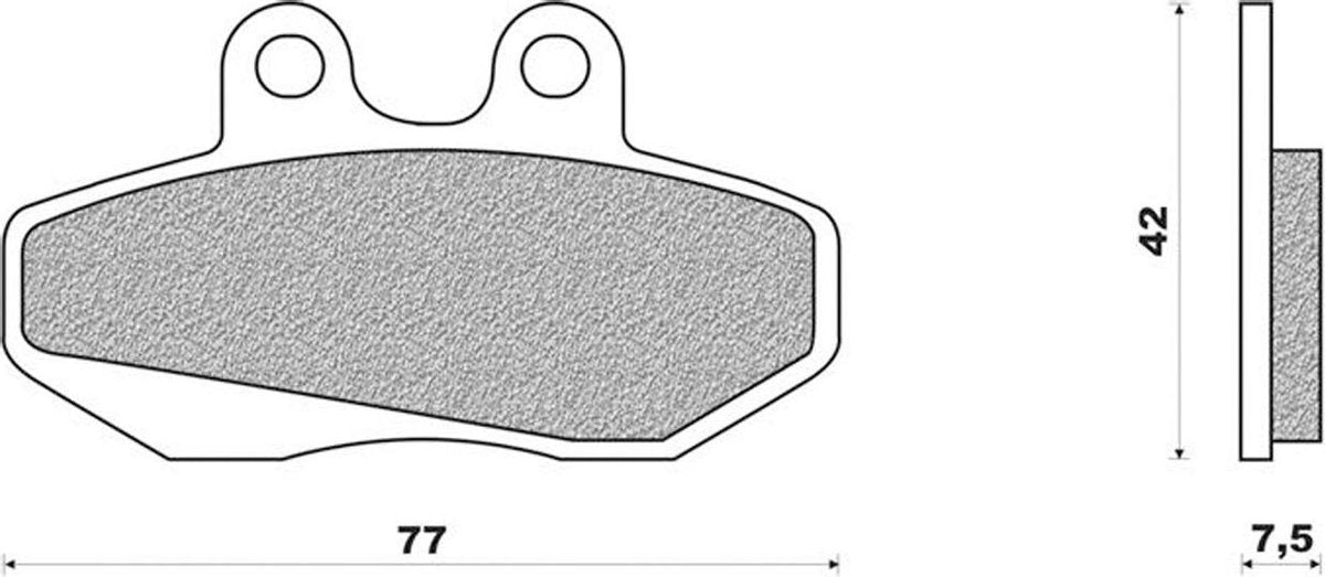 Remblokset Newfren FD0162 Derby GPR-50 / Senda-50 Voor