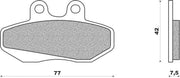 Remblokset Newfren FD0162 Derby GPR-50 / Senda-50 Voor