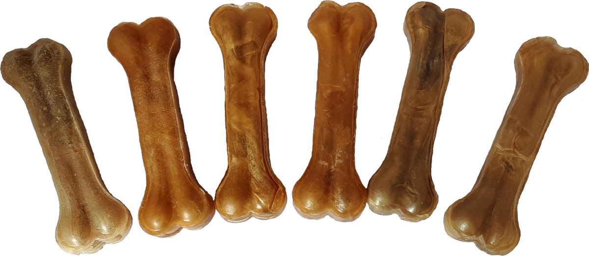 25 x Kauwbot Gedroogde Huid 13 cm - Kauwbotten Runderhuid Snack Kauwbotjes Hondensnacks Hond Snacks