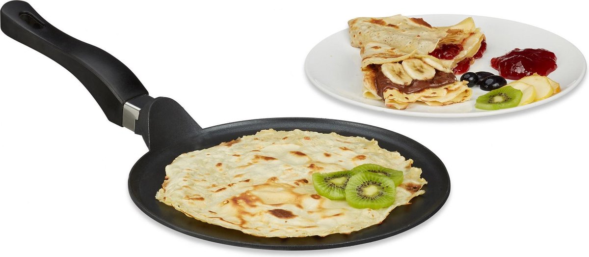 Relaxdays crepe maker - zwart