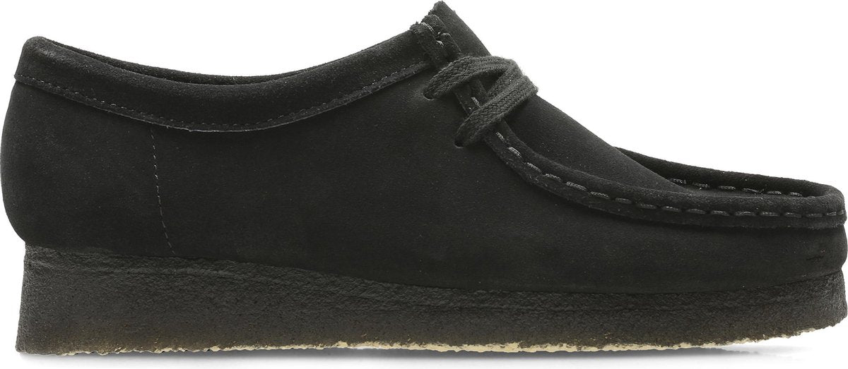 Clarks - Dames schoenen - Wallabee. - D - black suede - maat 42