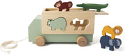 Trixie houten dierentruck | animal truck | vormenstoof | auto