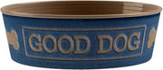 Tarhong voerbak good dog melamine indigo blauw 17x17x6 cm 950 ml