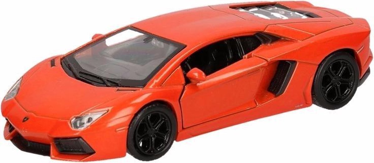 Speelgoed oranje Lamborghini Aventador LP700-4 auto 12 cm