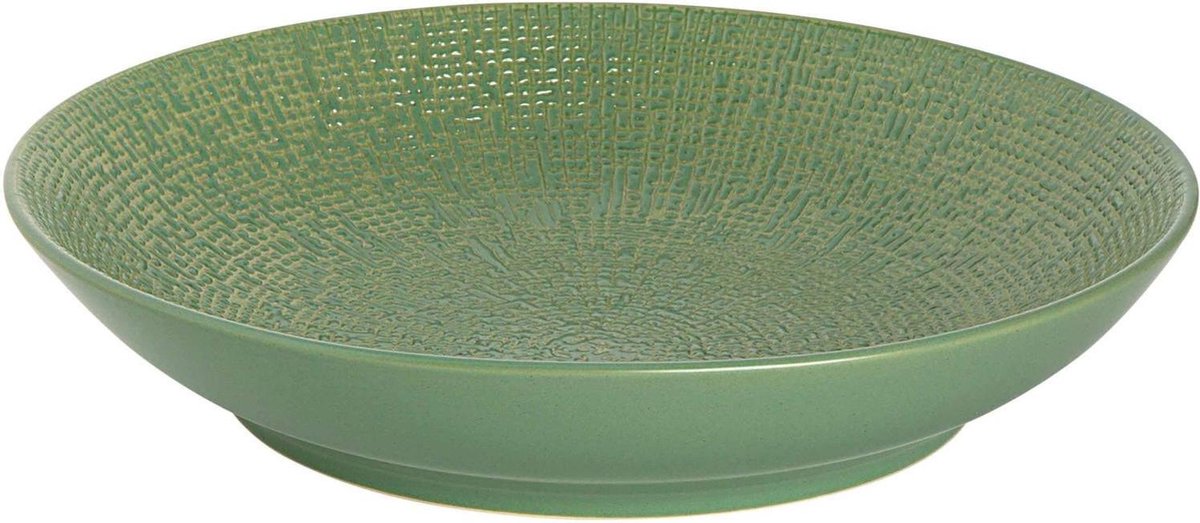 Palmer Pastabord coupe Cubical 23 cm Groen Stoneware 1 stuk(s)