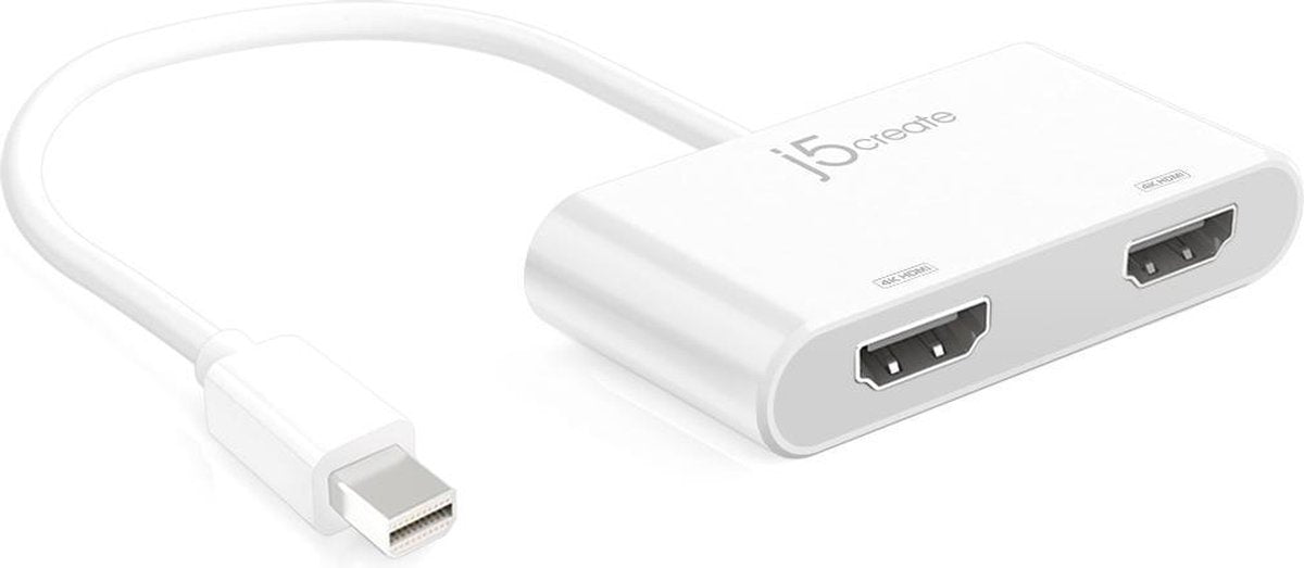 j5create JDA156 Mini DisplayPort to Dual HDMI adapter convertor