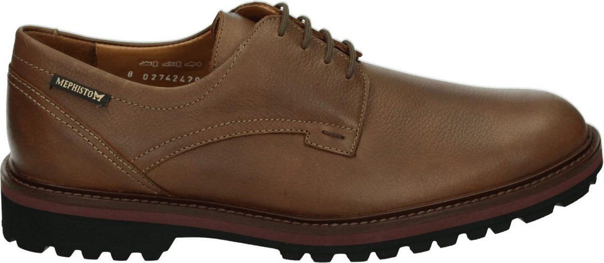 Mephisto BATISTE NEVADA - Volwassenen Heren sneakersVrije tijdsschoenen - Kleur: Cognac - Maat: 45