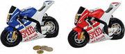 Race motor spaarpot rood