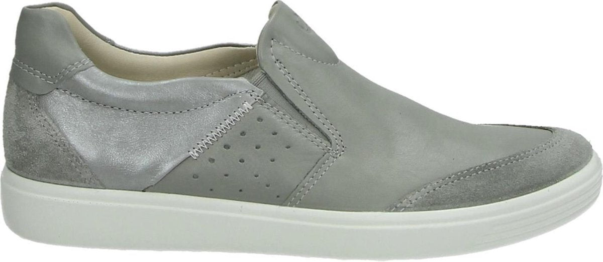 ECCO Soft 7 dames sneaker - Grijs - Maat 36