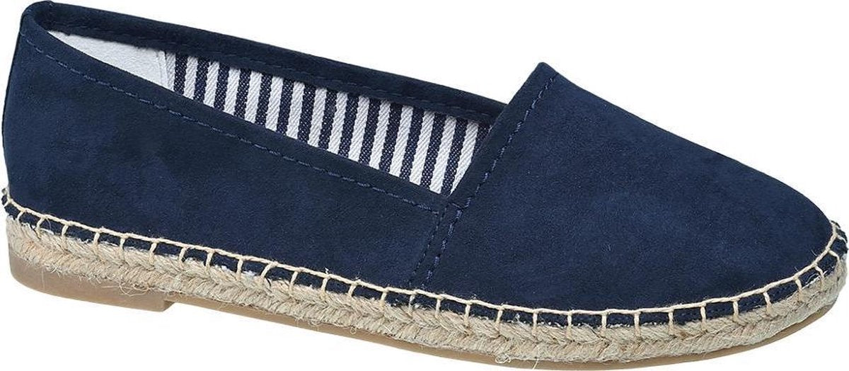 Graceland Dames Donkerblauwe espadrille  - Maat 40