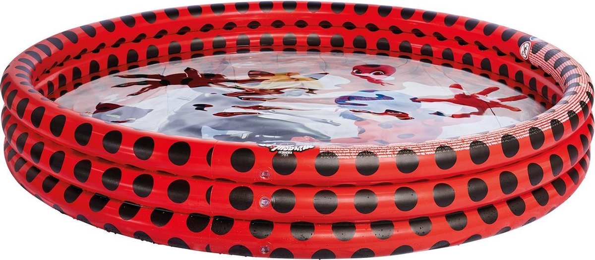 Miraculous Opblaaszwembad Junior 157 X 28 Cm Rood/zwart
