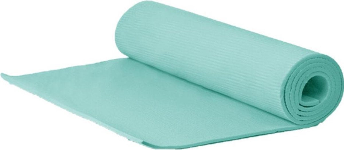 Yogamat/fitness mat groen 180 x 51 x 1 cm - Sportmat/pilatesmat - Thuis sporten