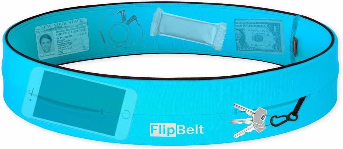 Flipbelt Classic Lichtblauw - Running belt - Hardlopen - M