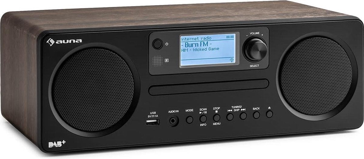 Worldwide CD internetradio Spotify Connect app-control bluetooth walnoot