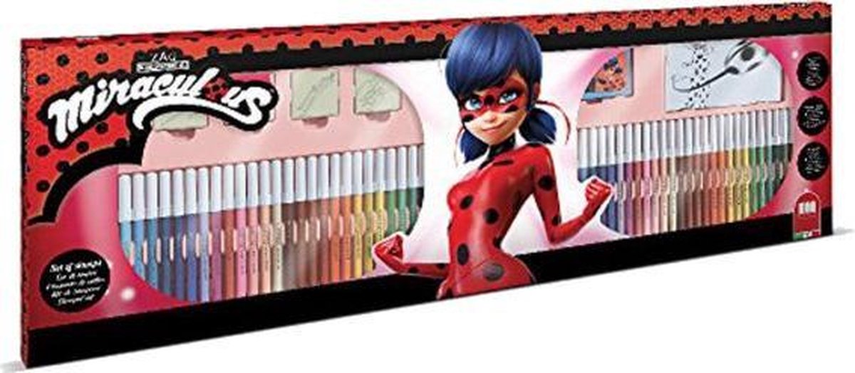 Multiprint Kleurset Miraculous 86-delig Rood