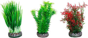 Flamingo Aquarium plant plastic sri lanka decoratie - Willekeurig - 11 cm
