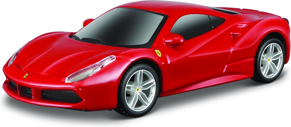 Bburago  FERRARI 488 GTB rood schaalmodel 1:43