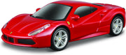 Bburago  FERRARI 488 GTB rood schaalmodel 1:43