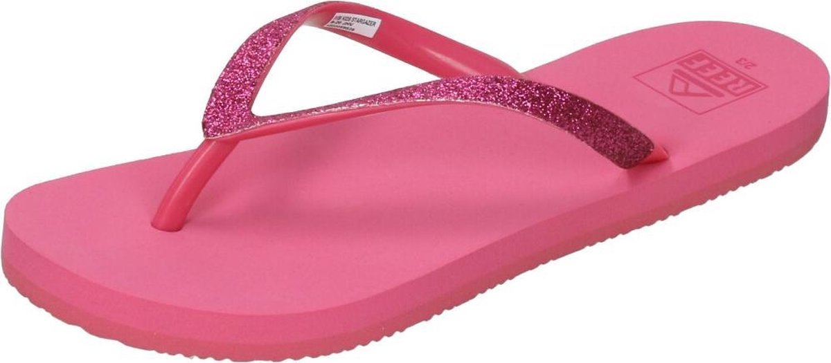 Reef stargazer kinder teenslipper in de kleur roze.