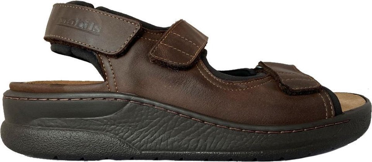 Mephisto VALDEN OLDBRUCH - Volwassenen Heren sandalen - Kleur: Bruin - Maat: 43