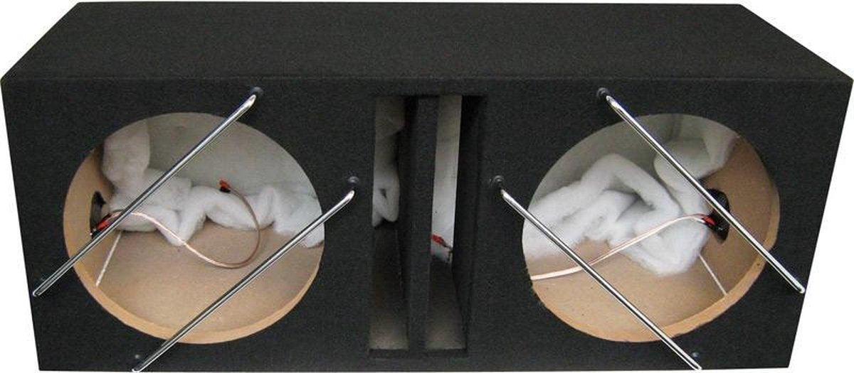 Necom Subwooferkist 2 X 12'' Met 1 Aansluiting 84 Liter Mdf Zwart
