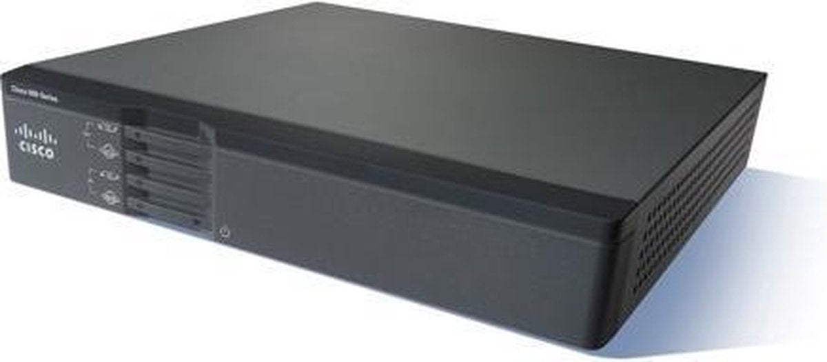 Cisco 867VAE bedrade router Gigabit Ethernet Zwart