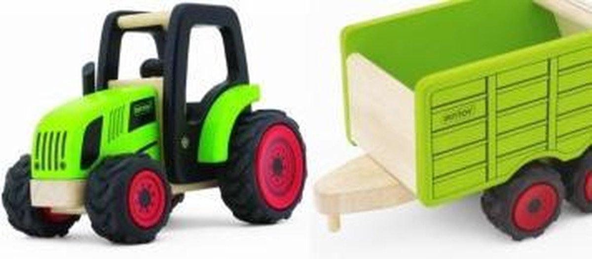 Tractor met aanhanger