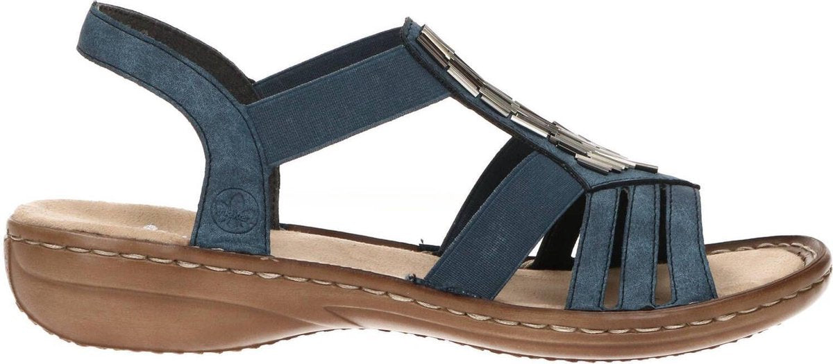 Blauwe Rieker Sandalen