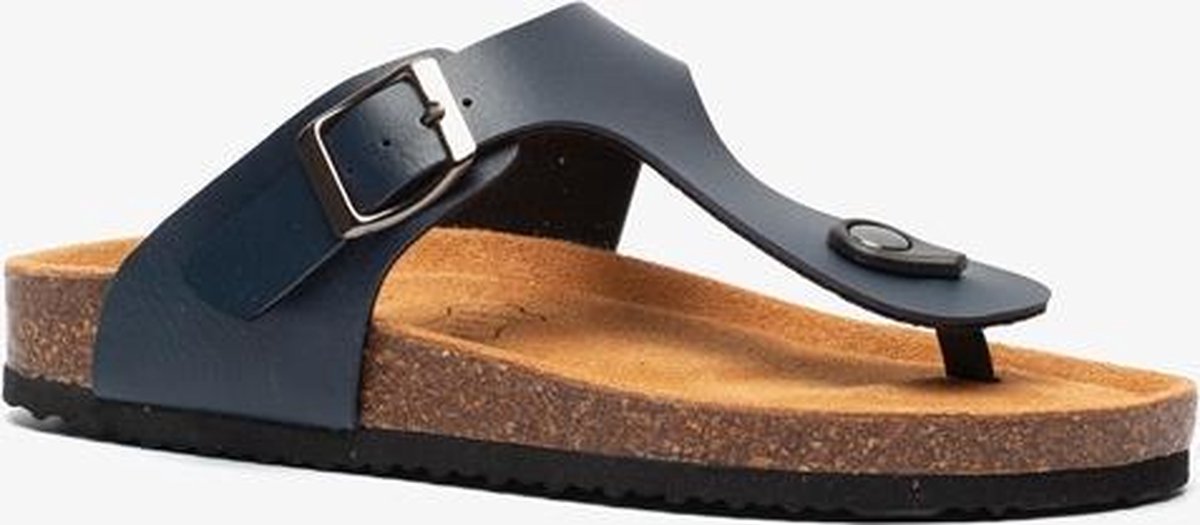 Blauwe bio teenslippers - Blauw - Maat 35