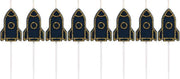 &Klevering |Rocket Party Candle Set of 8 | Raket Party kaarsjes set van 8 |
