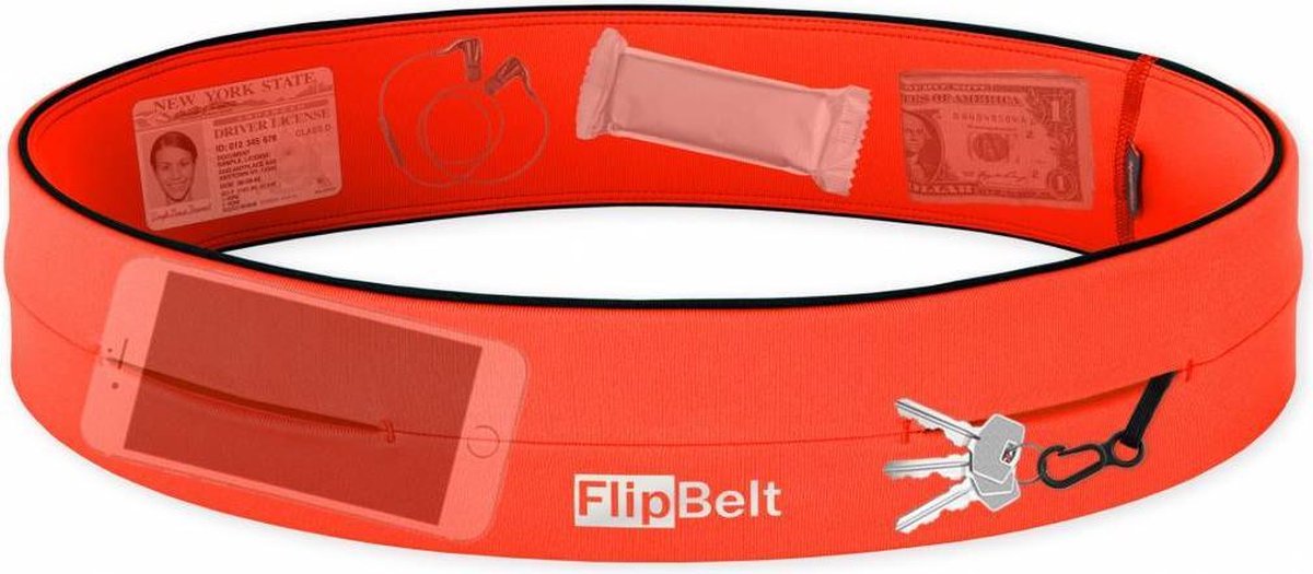 Flipbelt Classic Oranje - Running belt - Hardlopen - L