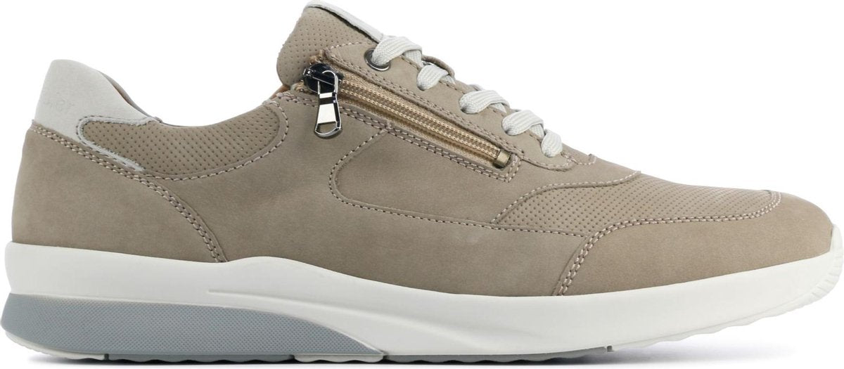Waldlaufer Mannen Leren Lage sneakers / Herenschoenen 654001 - Beige - Maat 47