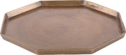 Modern Dienblad Octagon 40 cm Antiek Brons