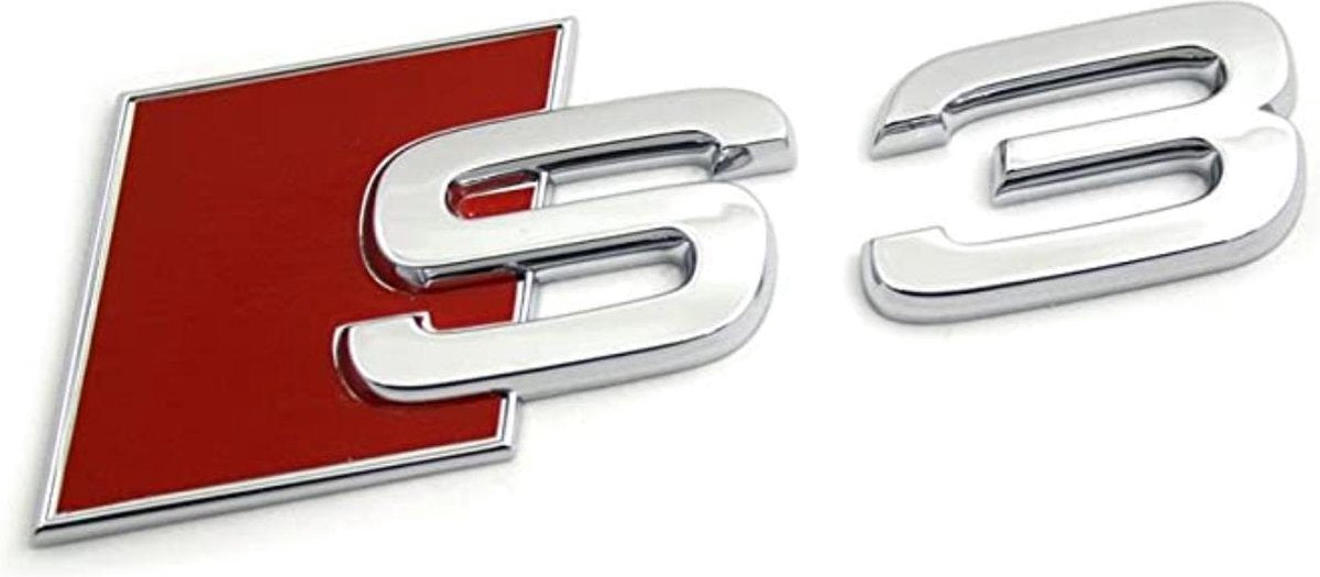 S3 Audi embleem - badge - Logo - S3 - auto - Chroom